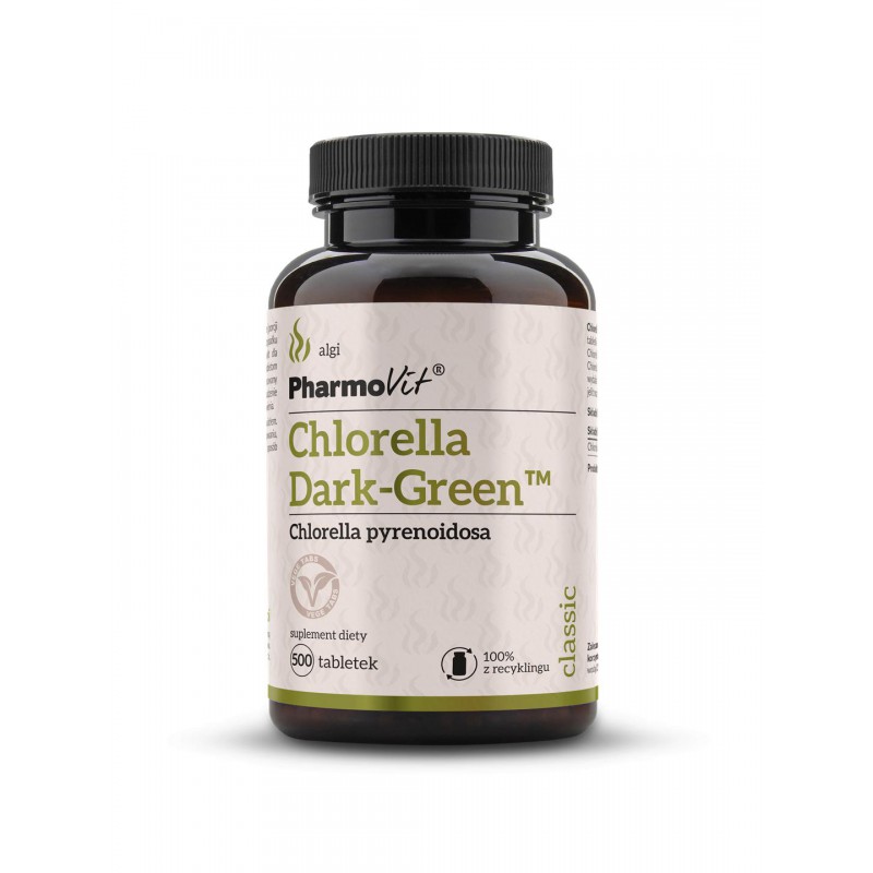 Chlorella DARK-GREEN™ 500 tabl vege | Classic Pharmovit