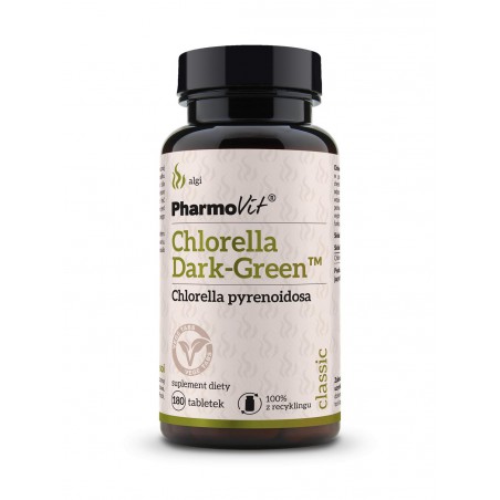 Chlorella DARK-GREEN™ 180 tabl vege | Classic Pharmovit