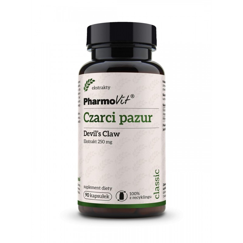 Czarci pazur Devil`s Claw 250 mg 90 kaps | Classic Pharmovit