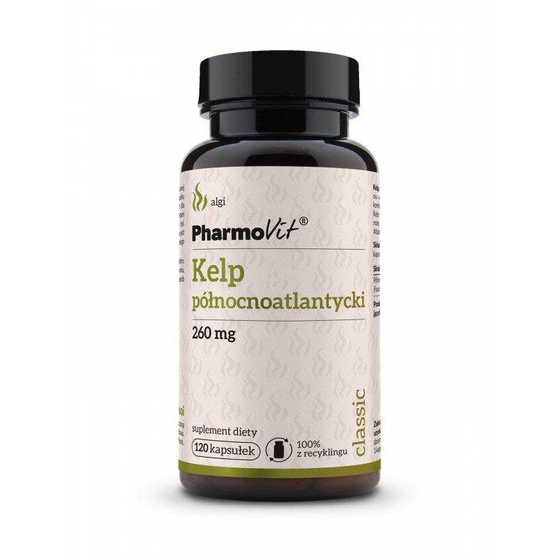 Kelp północnoatlantycki 260 mg 120 kaps | Classic Pharmovit