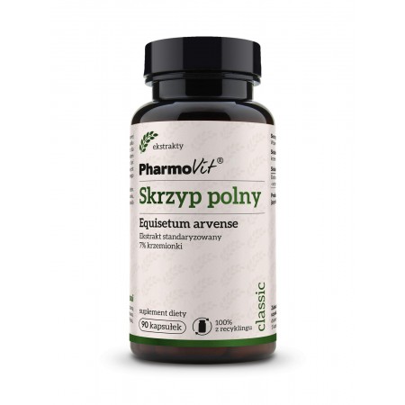 Skrzyp polny Equisetum arvense Ekstrakt standaryzowany 7% krzemionki 90 kaps | Classic Pharmovit