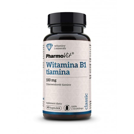 B1 tiamina 100 mg 60 kaps | Classic Pharmovit