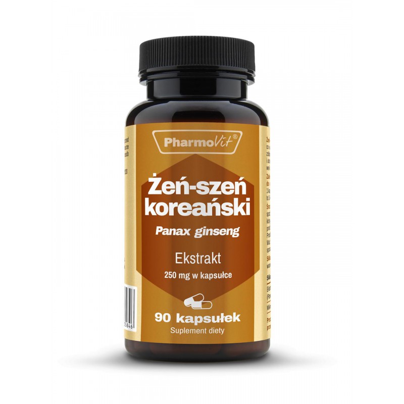 Żeń-szeń koreański Panax ginseng 250 mg 90 kaps | Classic Pharmovit