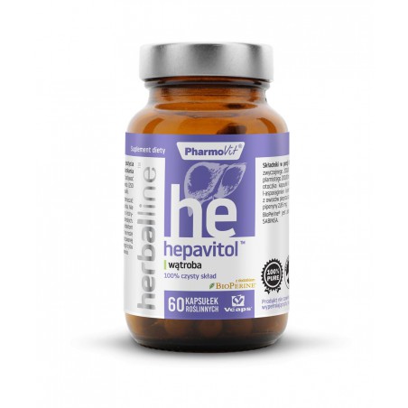 Hepavitol™ wątroba 60 kaps Vcaps® | Herballine™ Pharmovit