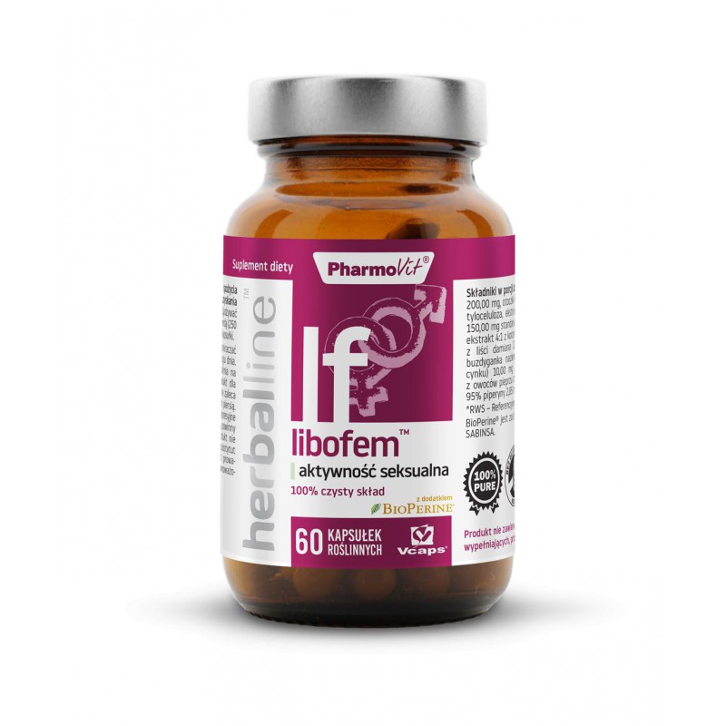 Libofem™ aktywność seksualna 60 kaps Vcaps® | Herballine™ Pharmovit