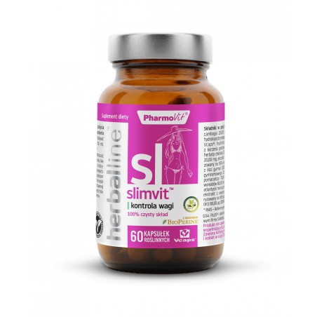 Slimvit™ kontrola wagi 60 kaps Vcaps® | Herballine™ Pharmovit