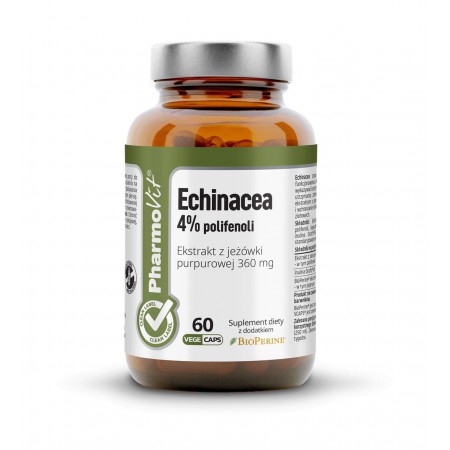 Echinacea 4% polifenoli 60 kaps Vcaps® | Clean Label Pharmovit