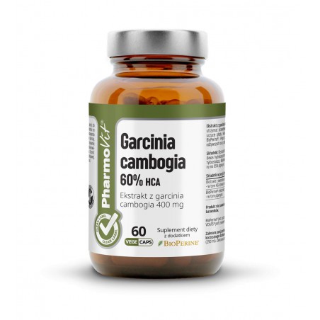 Garcinia cambogia 60% HCA 60 kaps Vcaps® | Clean Label Pharmovit