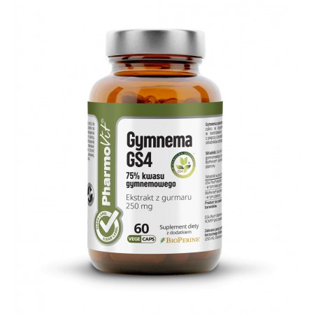 Gymnema GS4 75% kwasu gymnemowego 60 kaps Vcaps® | Clean Label Pharmovit