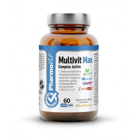 Multivit Max Complex Active 60 kaps Vcaps® | Clean Label Pharmovit