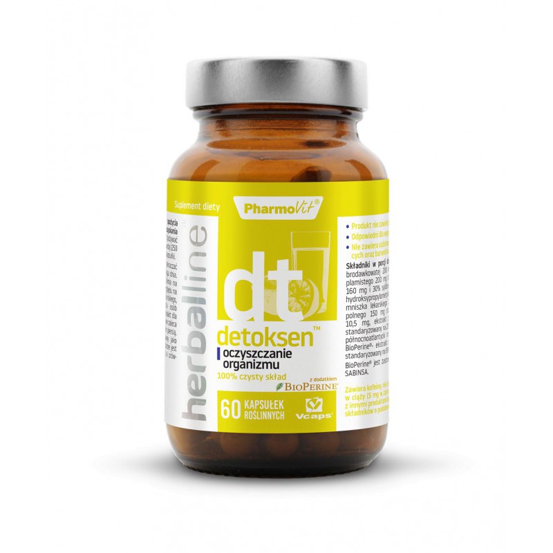 Detoksen™ oczyszczenie organizmu 60 kaps Vcaps® | Herballine™ Pharmovit