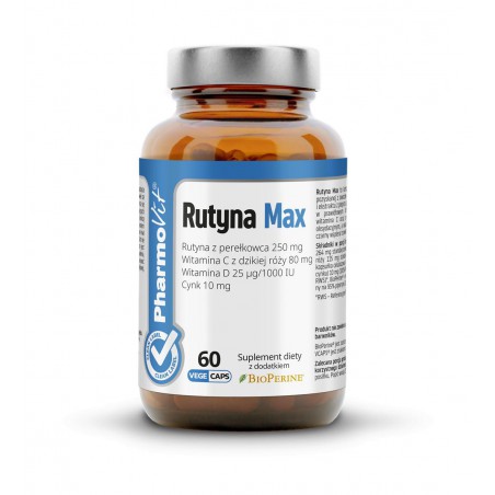 Rutyna Max 60 kaps Vcaps® | Clean Label Pharmovit