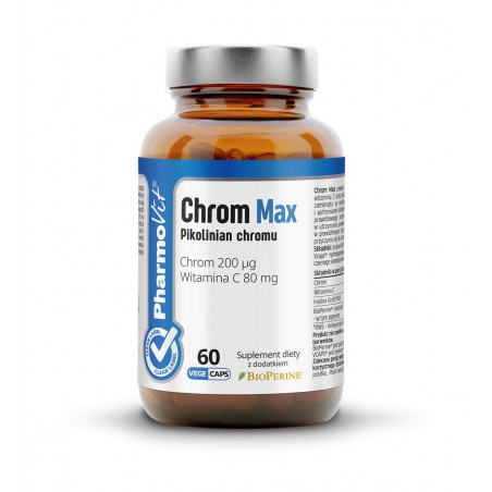 Chrom Max 200 µg 60 kaps Vcaps® | Clean Label