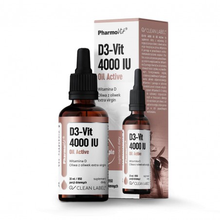 D3-Vit 4000 IU Oil Active 30 ml | Clean Label Pharmovit