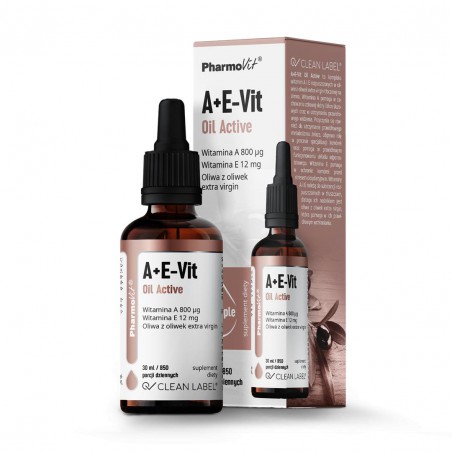 A+E-Vit Oil Active 30 ml | Clean Label Pharmovit