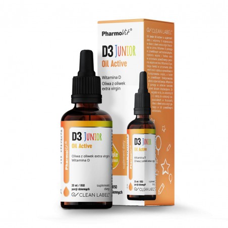 D3 Junior Oil Active 30 ml | Clean Label Pharmovit