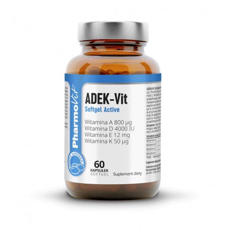 ADEK-Vit Softgel Active 60 kaps | Clean Label Pharmovit