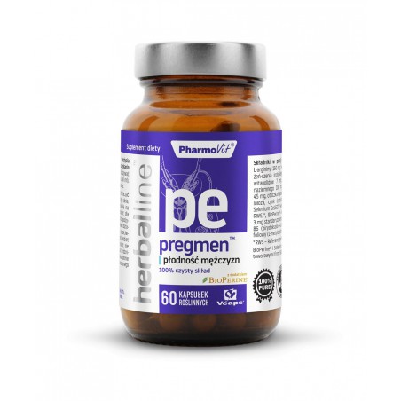 Pregmen™ płodność mężczyzn 60 kaps Vcaps® | Herballine™ Pharmovit