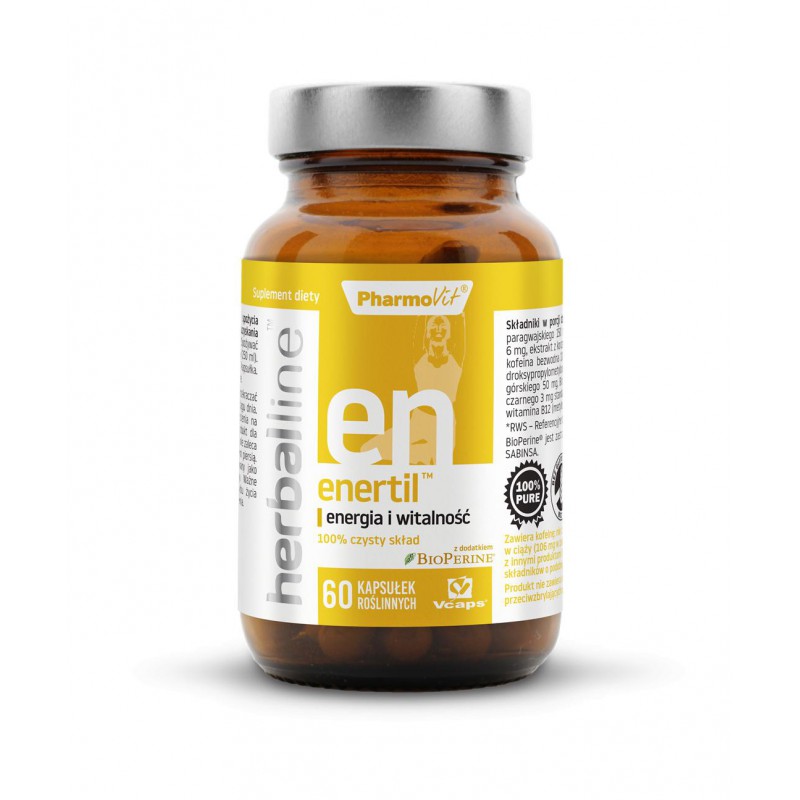 Enertil™ energia i witalność 60 kaps Vcaps®  | Herballine™ Pharmovit