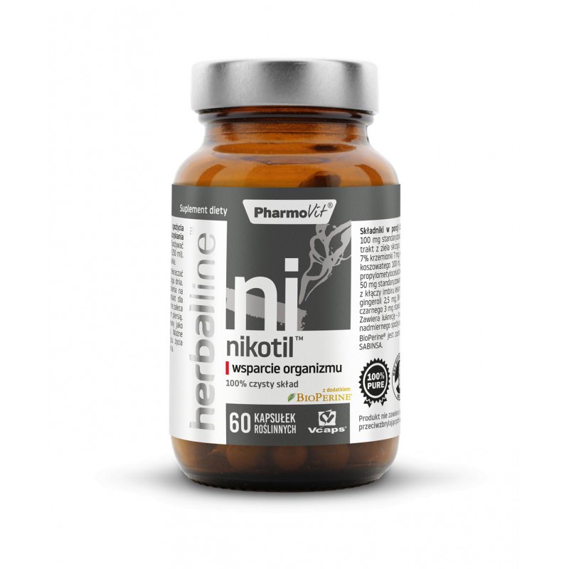Nikotil™ wsparcie organizmu 60 kaps Vcaps® | Herballine™ Pharmovit