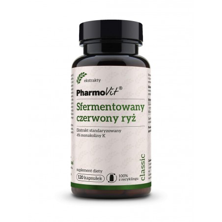 Sfermentowany czerwony ryż Ekstrakt standaryzowany 4% monakoliny K 120 kaps | Classic Pharmovit