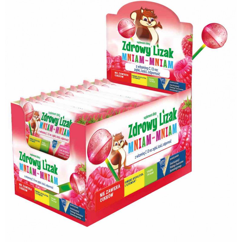 Zdrowy lizak Mniam-Mniam malina - Starpharma