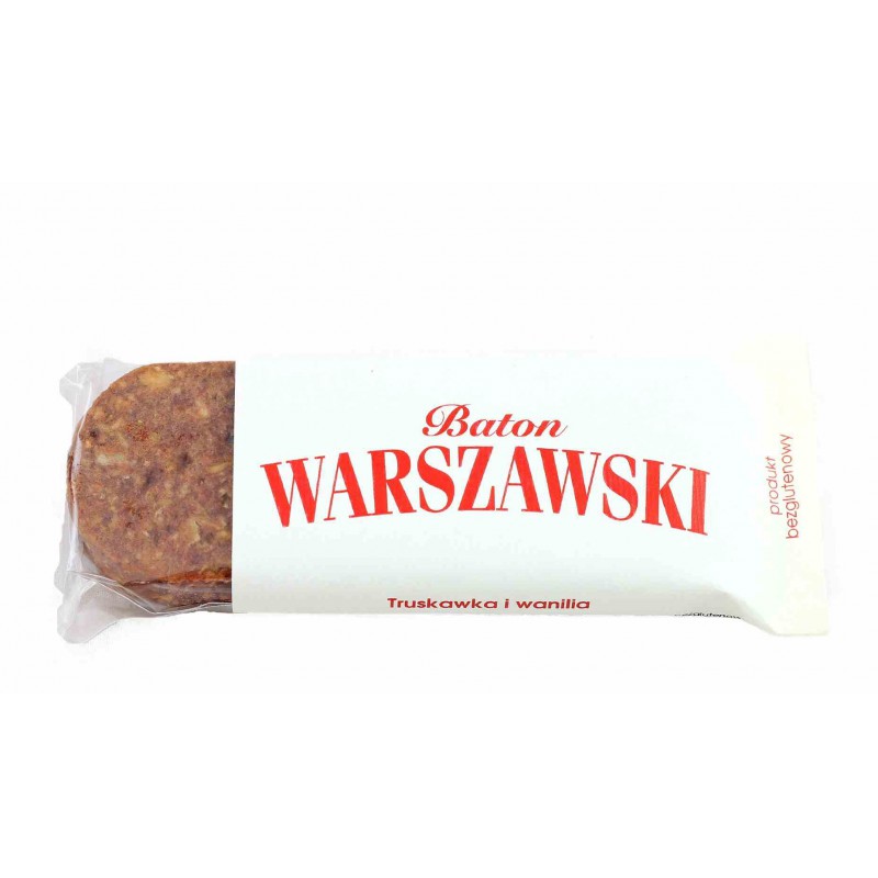 Baton Warszawski - truskawka z wanilią 60 g - Baton Warszawski
