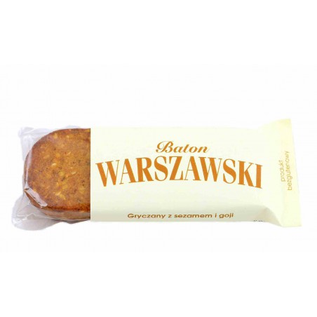 Baton Warszawski - gryczany z sezamem i goji 60 g - Baton Warszawski