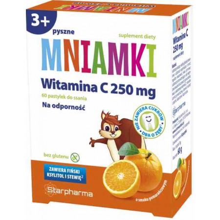 Mniamki Witamina C 250 mg 60 pastylek - Starpharma