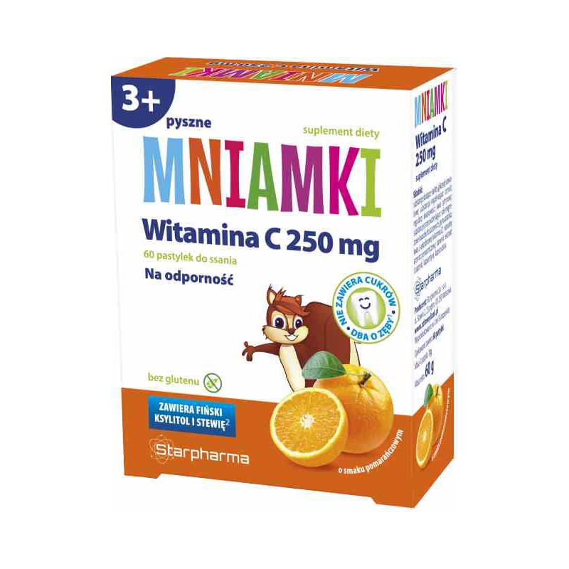 Mniamki Witamina C 250 mg 60 pastylek - Starpharma