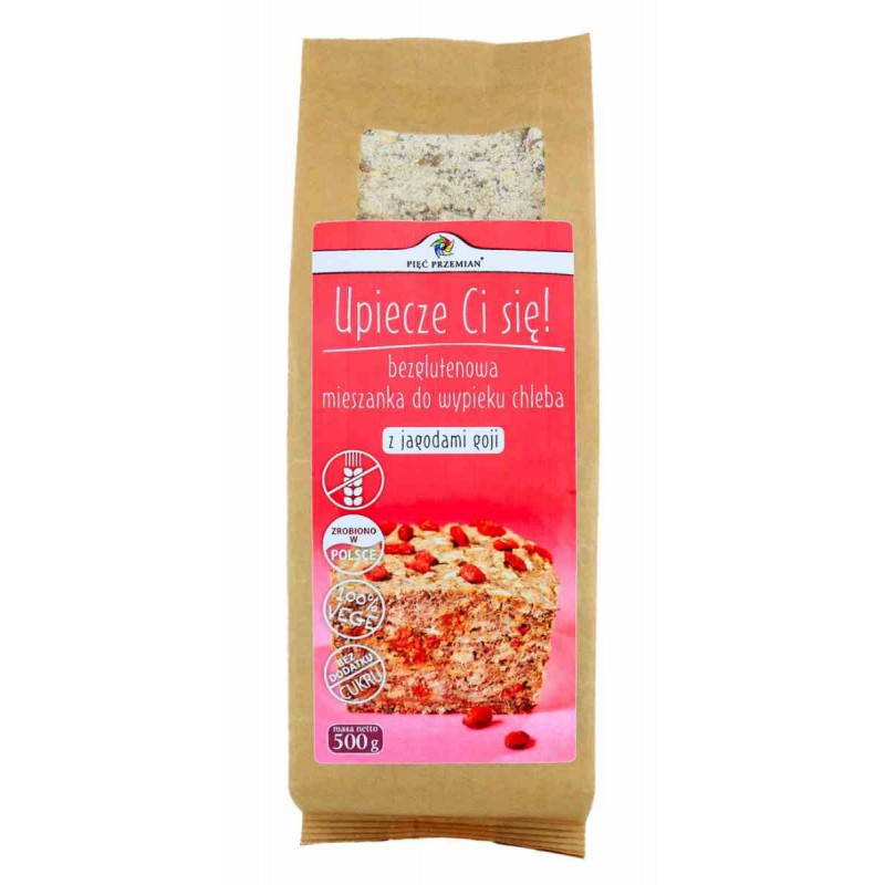 Mieszanka chleba bezglutenowego z goji 500 g - Pięć Przemian