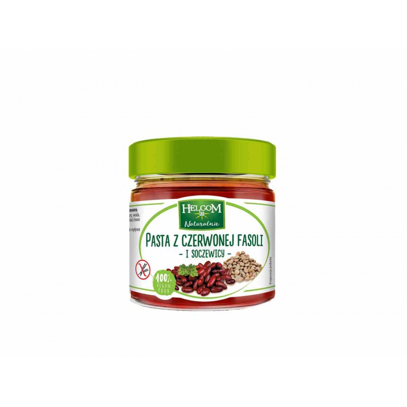 Pasta z czerwonej fasoli i soczewicy 190 g - Helcom