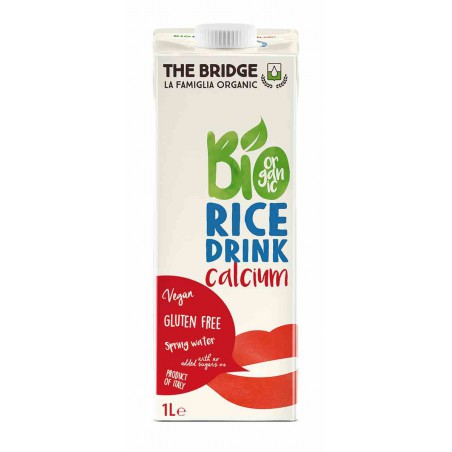 Napój ryżowy z wapniem bez glutenu 1 l BIO - The Bridge