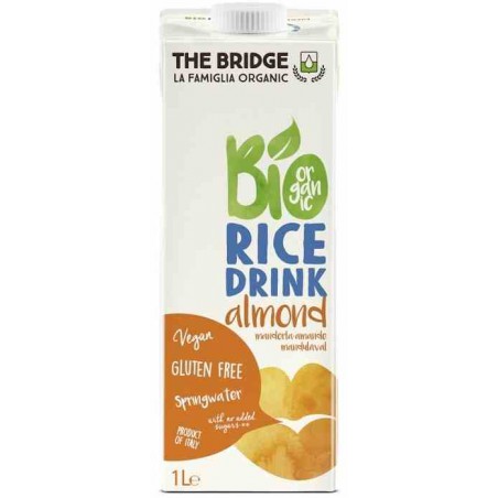 Napój ryżowy z migdałami bez glutenu 1 l BIO - The Bridge