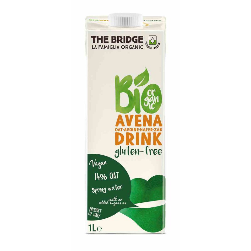 Napój owsiany bez glutenu 1 l BIO - The Bridge