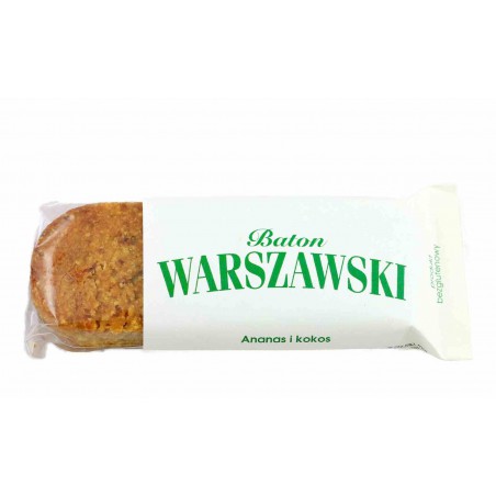 Baton Warszawski - ananas i kokos 60 g - Baton Warszawski