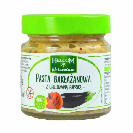 Pasta bakłażanowa z grillowaną papryką 190 g - Helcom