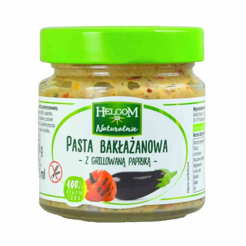 Pasta bakłażanowa z grillowaną papryką 190 g - Helcom