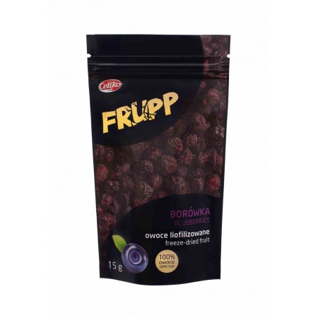 Frupp owoce liofilizowane BORÓWKA 15 g - Celiko