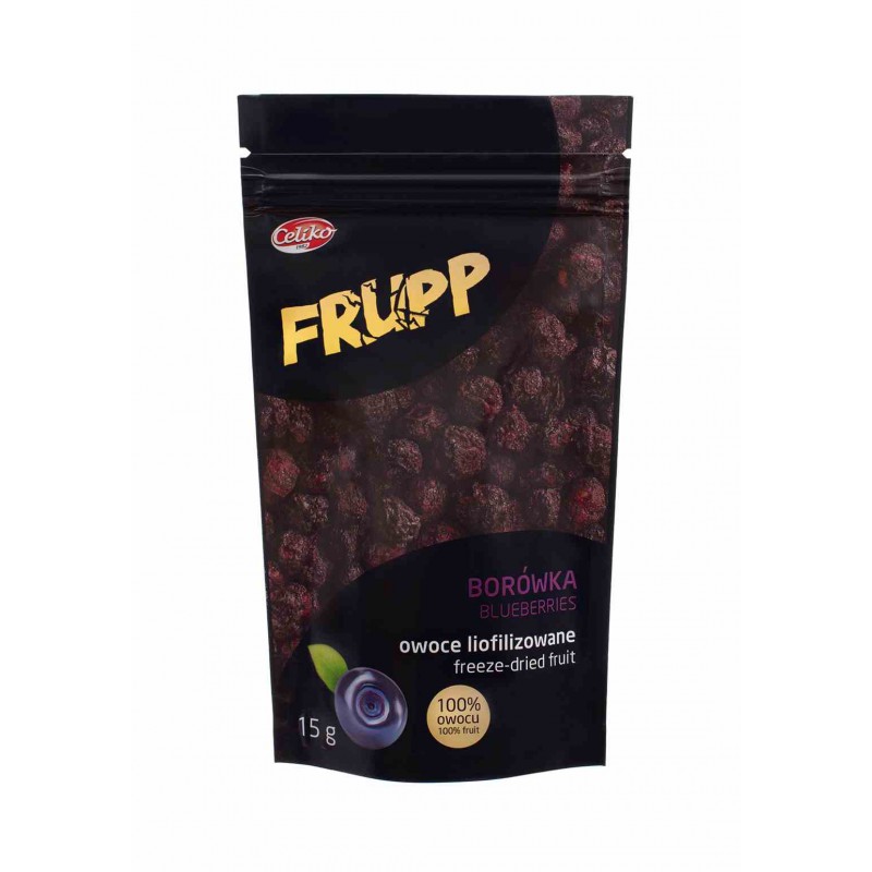 Frupp owoce liofilizowane BORÓWKA 15 g - Celiko
