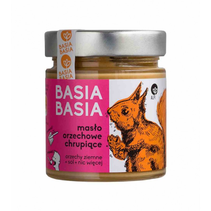 Krem orzechowy chrupiący 210 g Basia Basia - Alpi