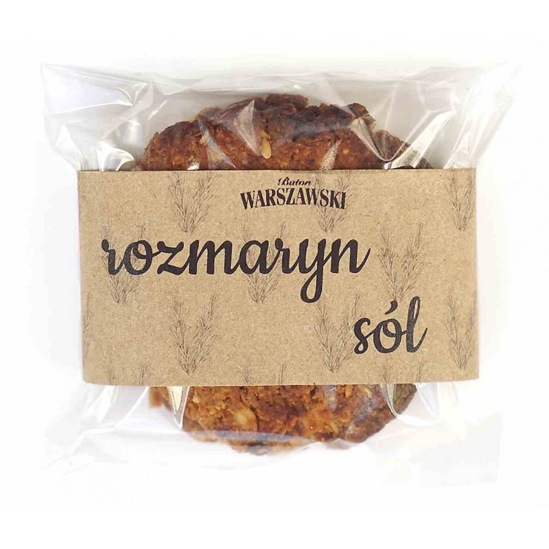 Ciastko Warszawskie - Rozmaryn i sól 60 g - Baton Warszawski