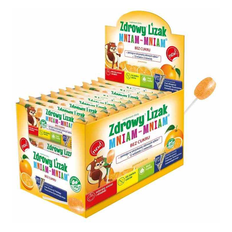 Zdrowy lizak Mniam-Mniam pomarańcza - Starpharma