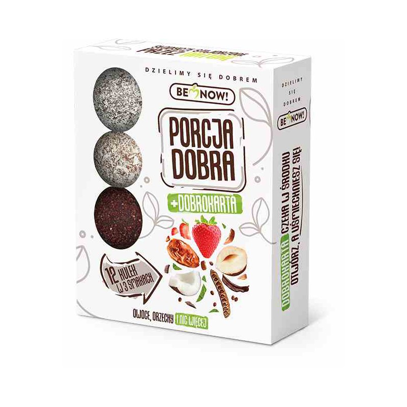 Kulki owocowo-orzechowe 12 szt.x 12 g - Pure Life