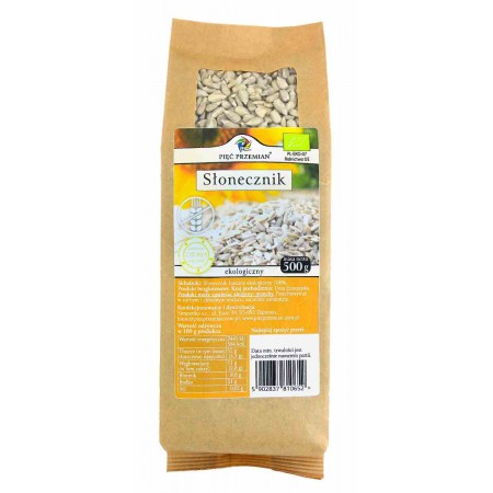 Słonecznik bezglutenowy BIO 500 g - Pięć Przemian