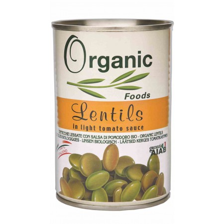Soczewica w sosie pomidorowym BIO 400 g - Organic Foods