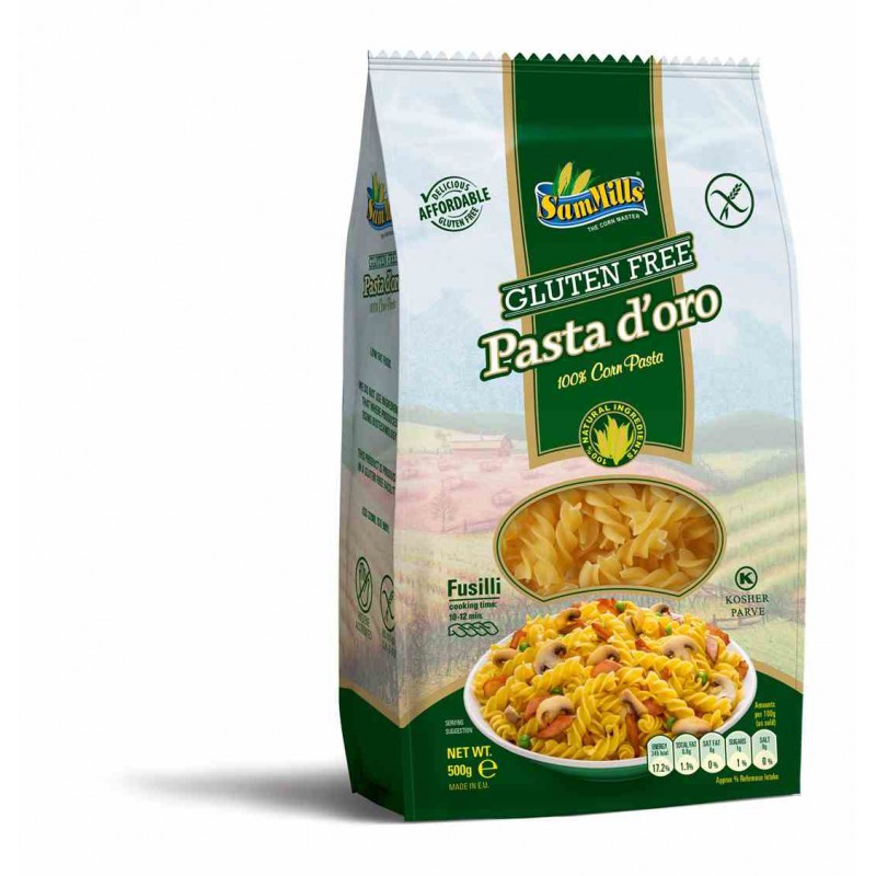 Makaron bezglutenowy świder (fusilli) 500 g - Sam Mills