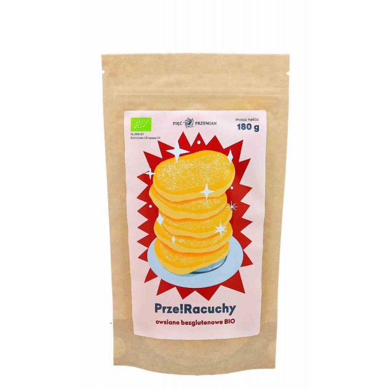 Racuchy owsiane bezglutenowe BIO 180 g - Pięć Przemian