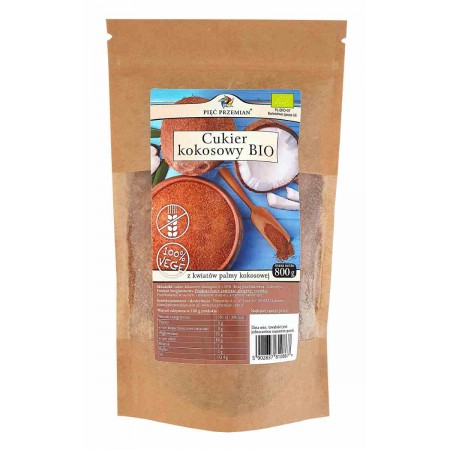Cukier kokosowy BIO 800 g - Pięć Przemian