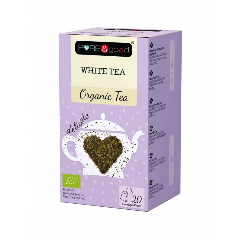 Herbata ekologiczna White Tea 36 g - Pure&good
